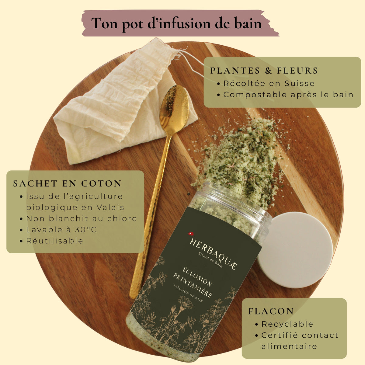 Infusion de bain : Éclosion Printanière