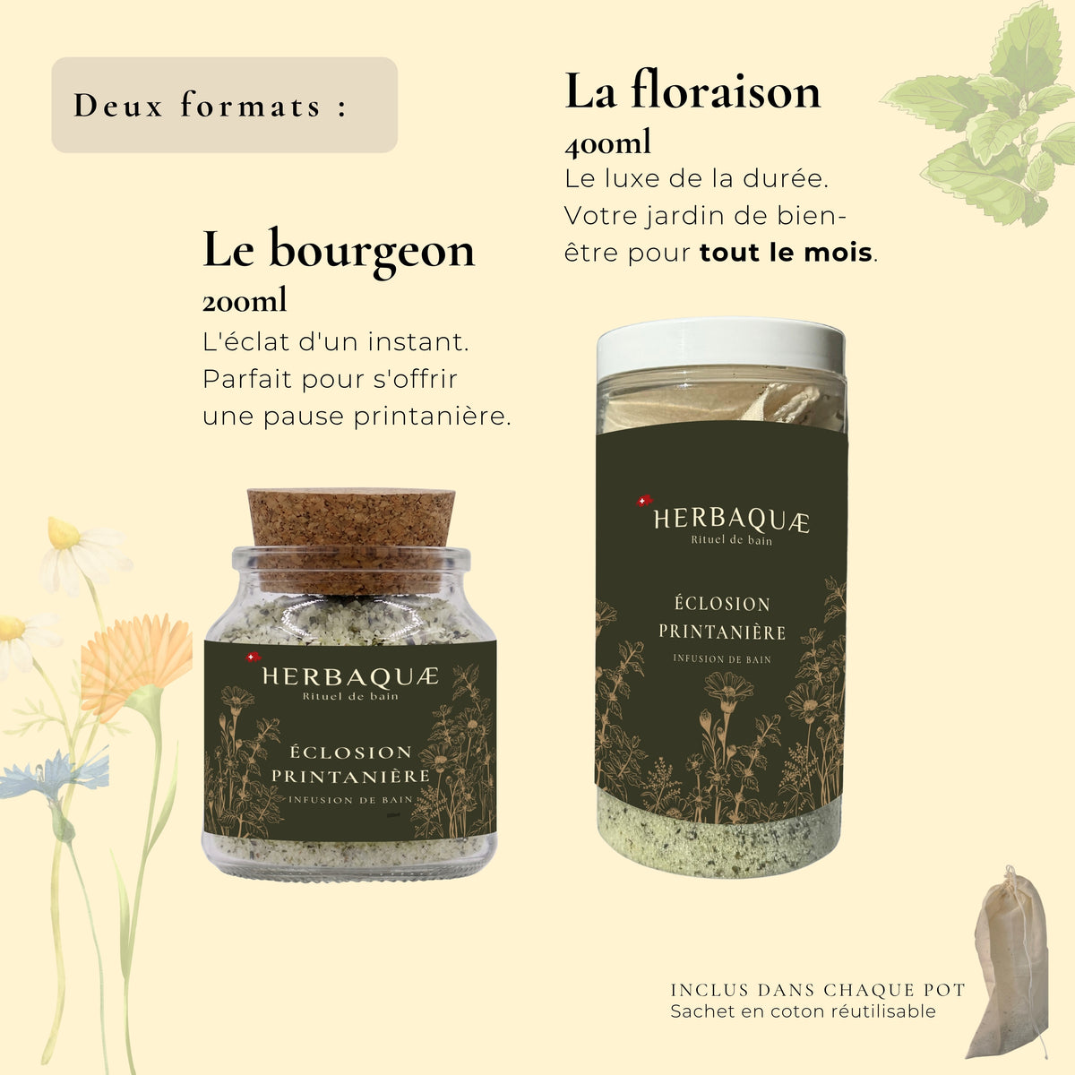 Infusion de bain : Éclosion Printanière